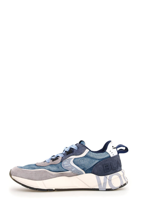 Voile Blanche Sneakers Sneakers Uomo Club 01 Grey Indigo - Francavilla Moda